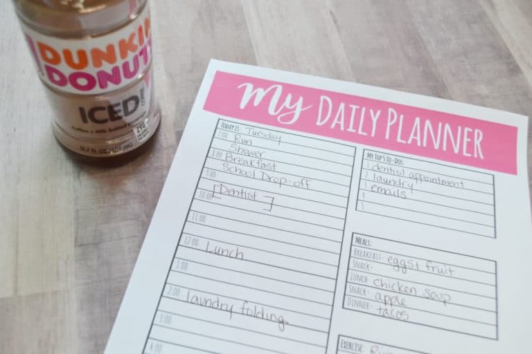 Free Printable Daily Planner Page