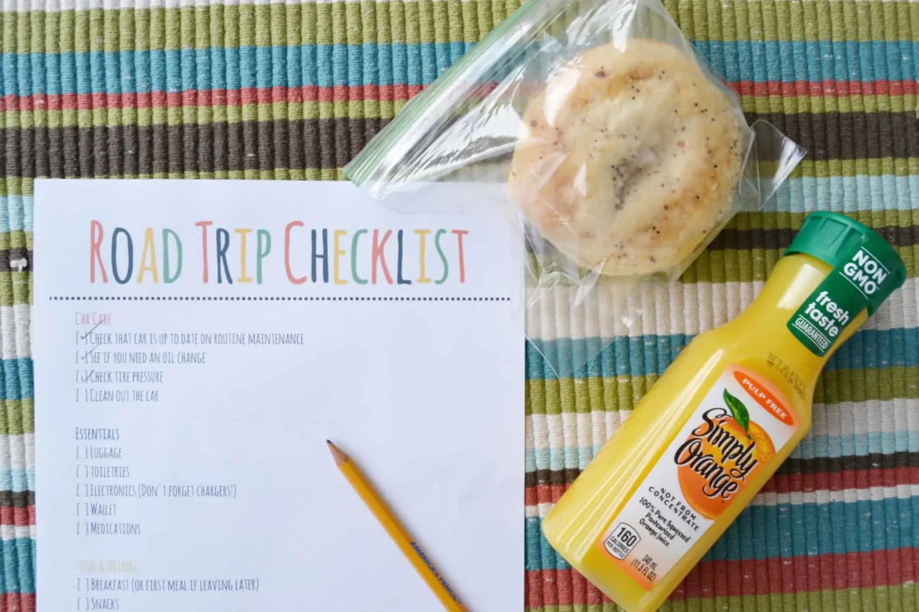 road trip checklist
