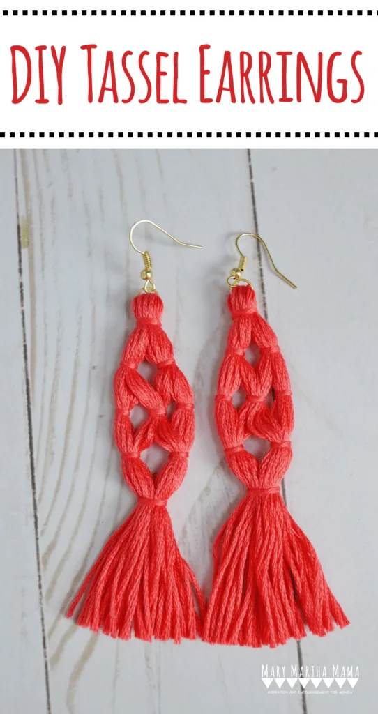 diy tassel earrings