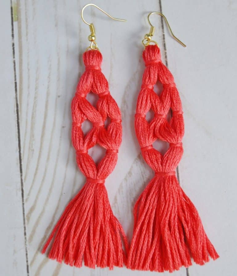 DIY Tassel Earrings [Super Easy Tutorial]