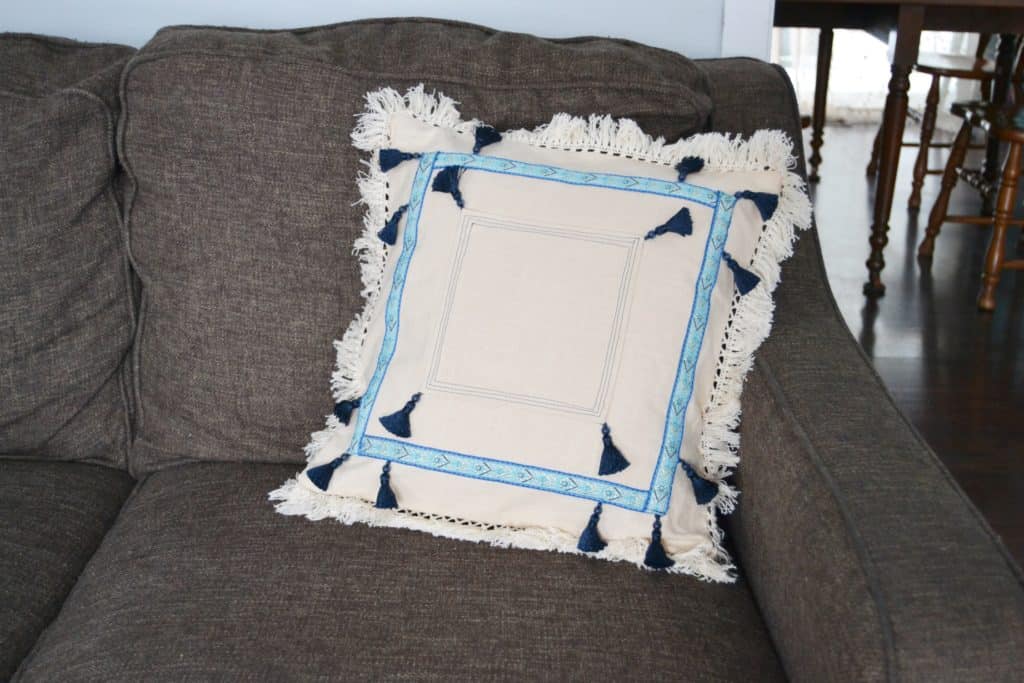 DIY Tassel Pillow Mary Martha Mama