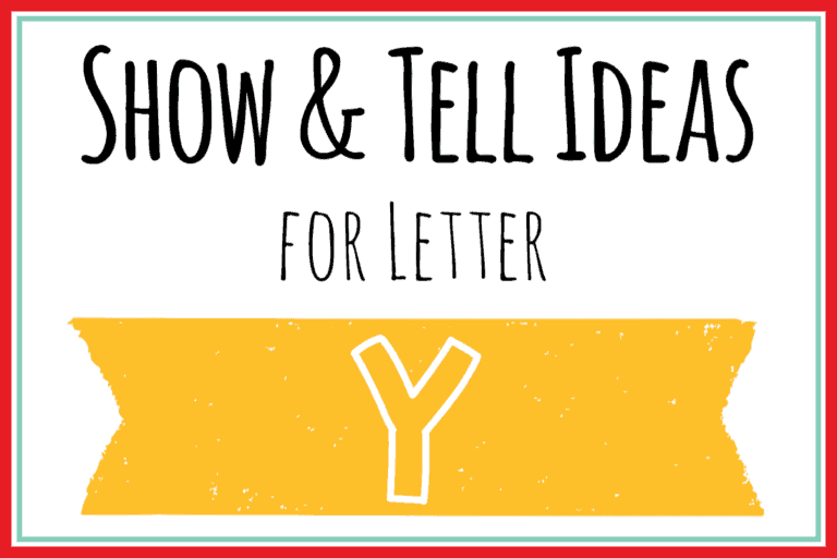 Show and Tell Letter Y [65 Ideas!]