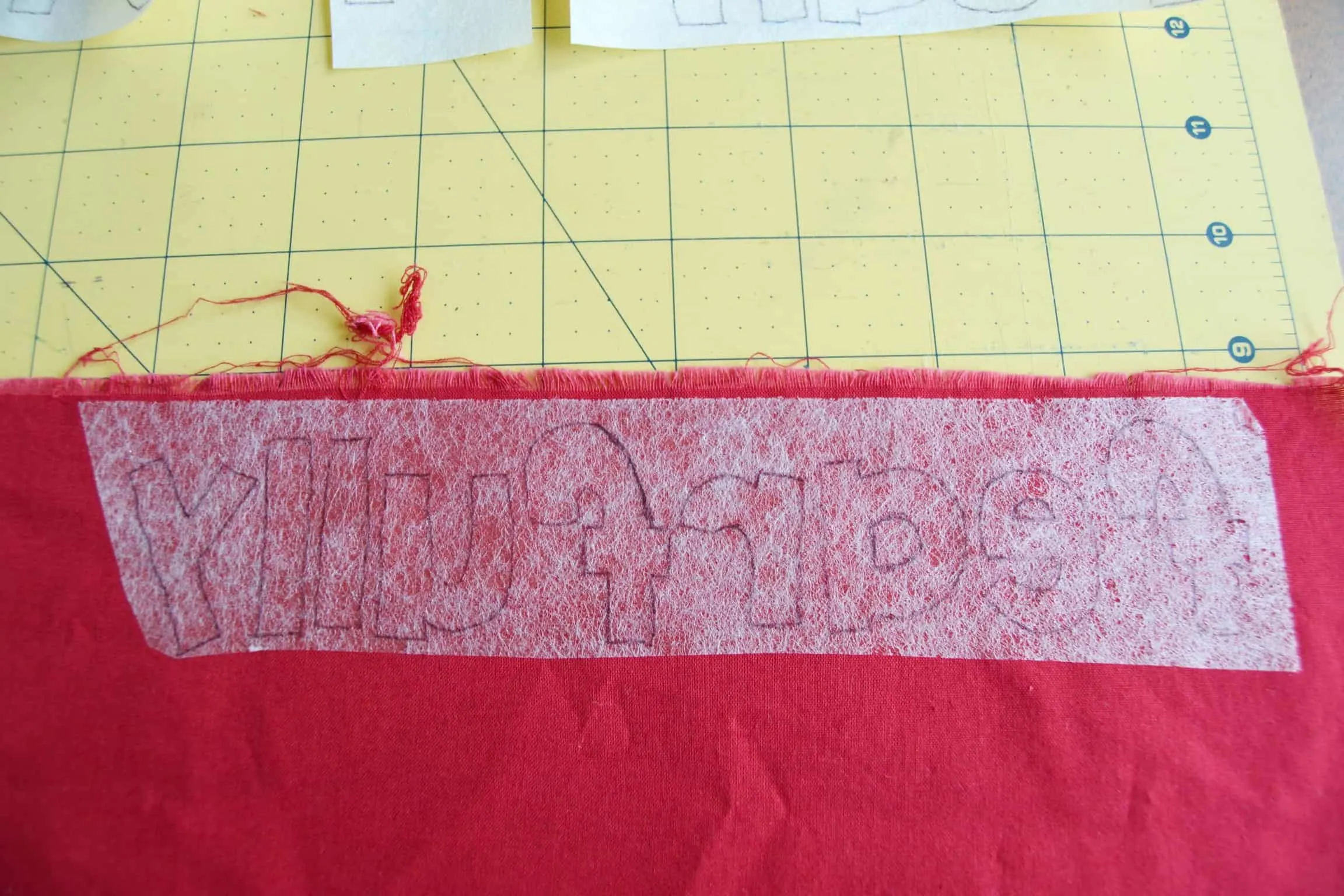 attached to the fabric