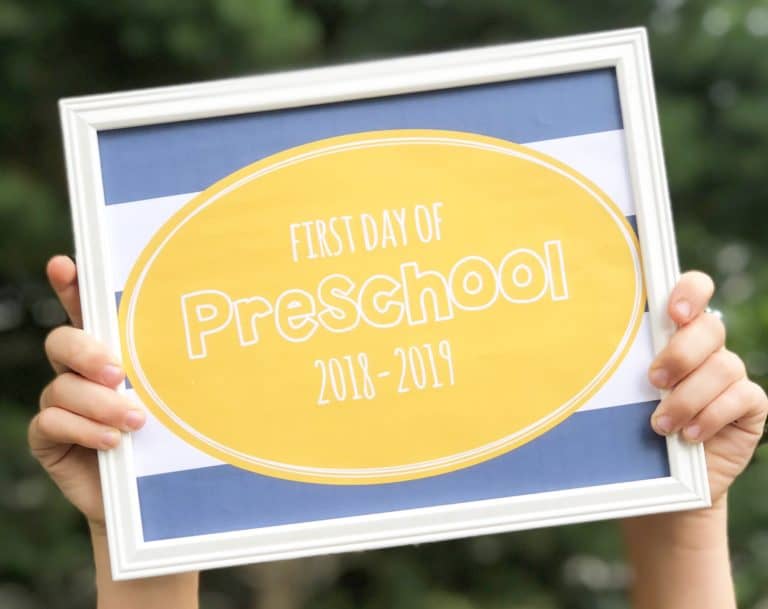 Free Printable First Day of School Signs [2018-2019]