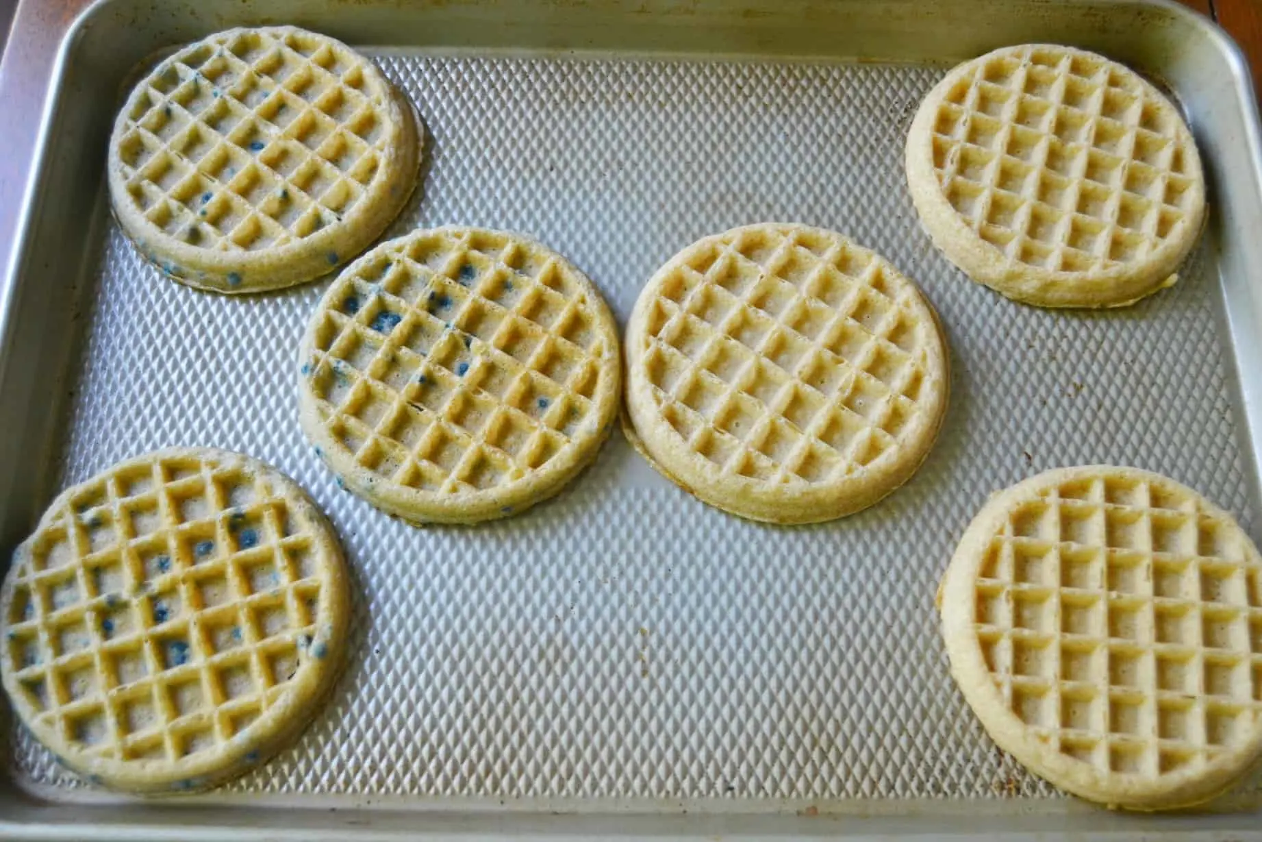toasting waffles