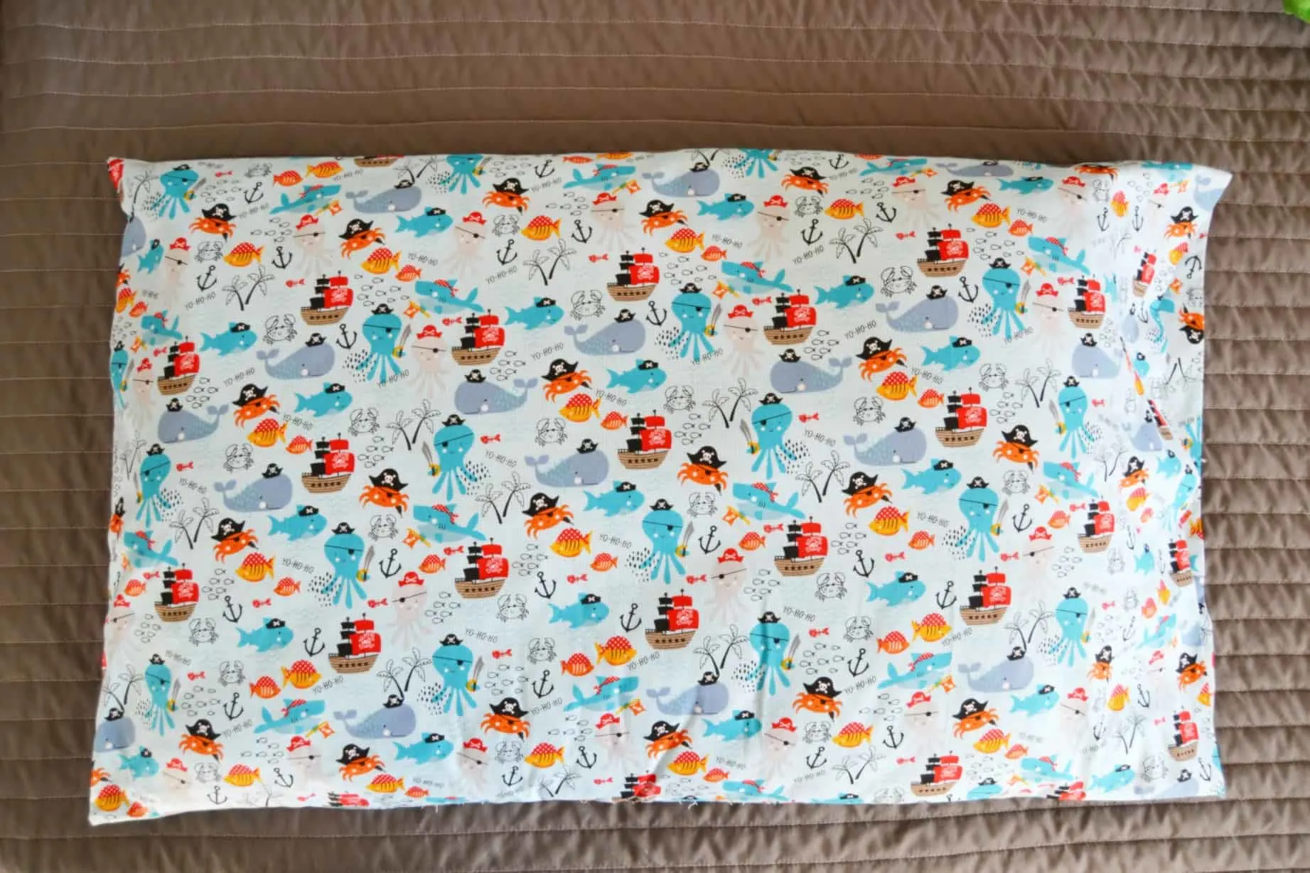 finished pillowcase