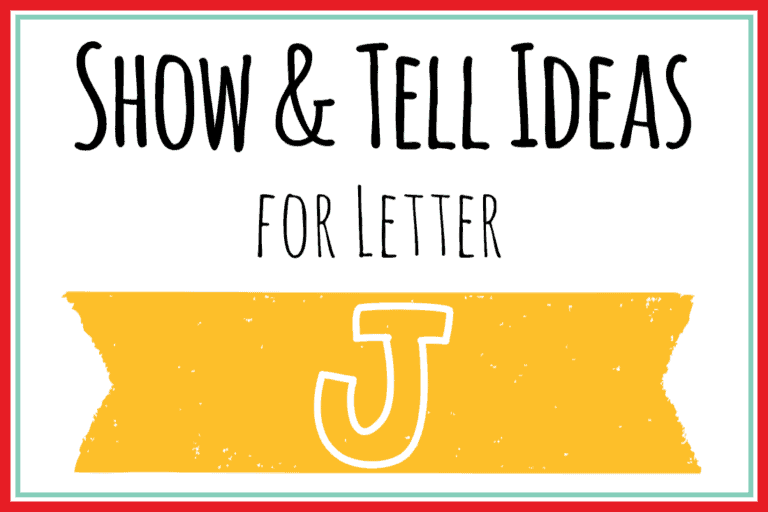 Show and Tell Letter J [85 Ideas for Preschoolers]