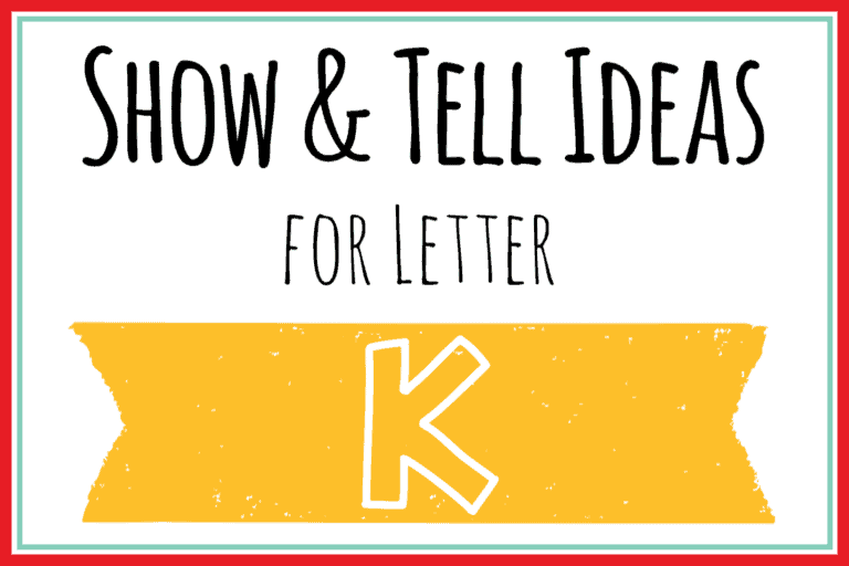 88 Show and Tell Letter K Ideas for Preschool + Kindergarten