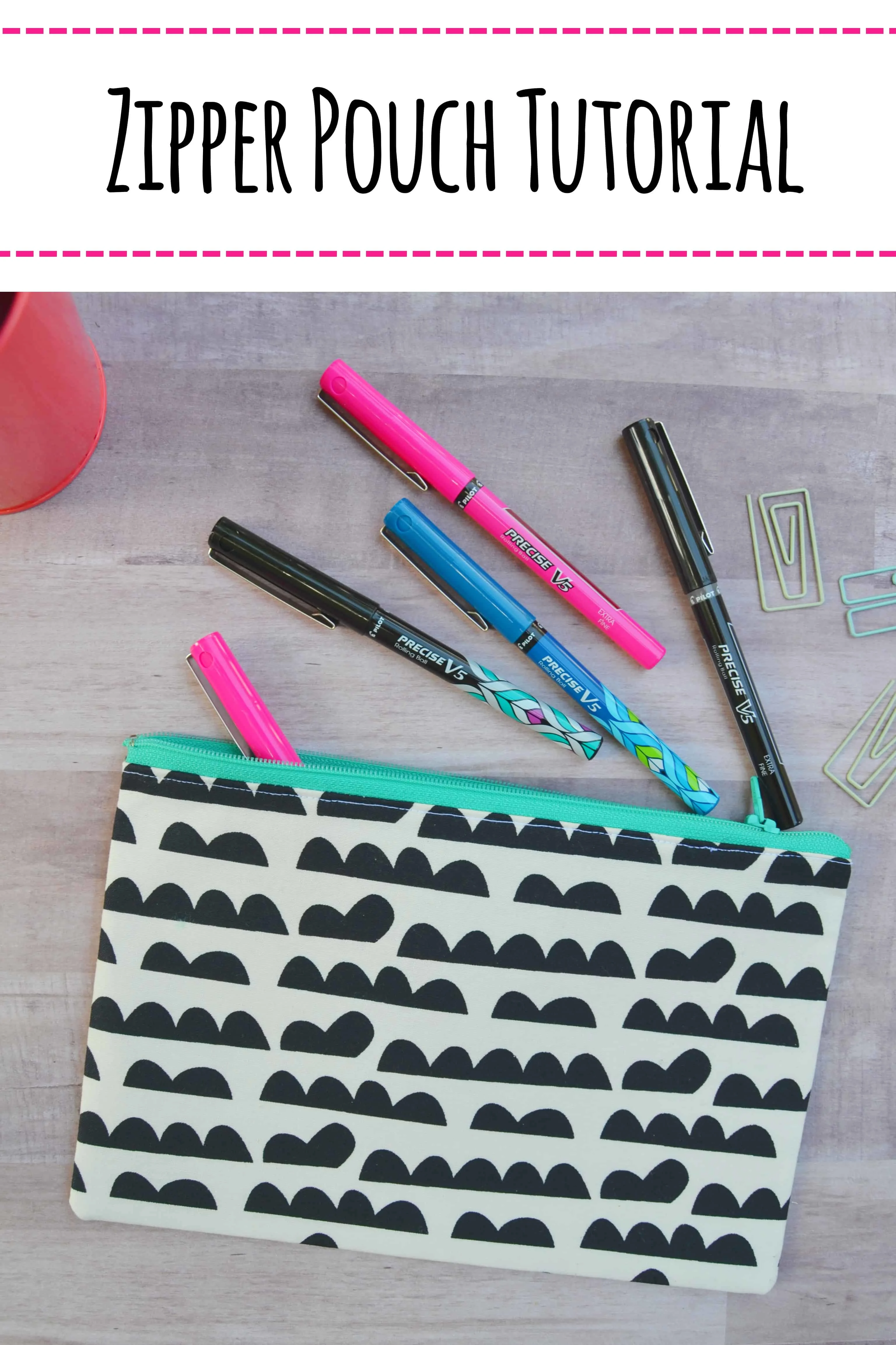 zipper pouch tutorial