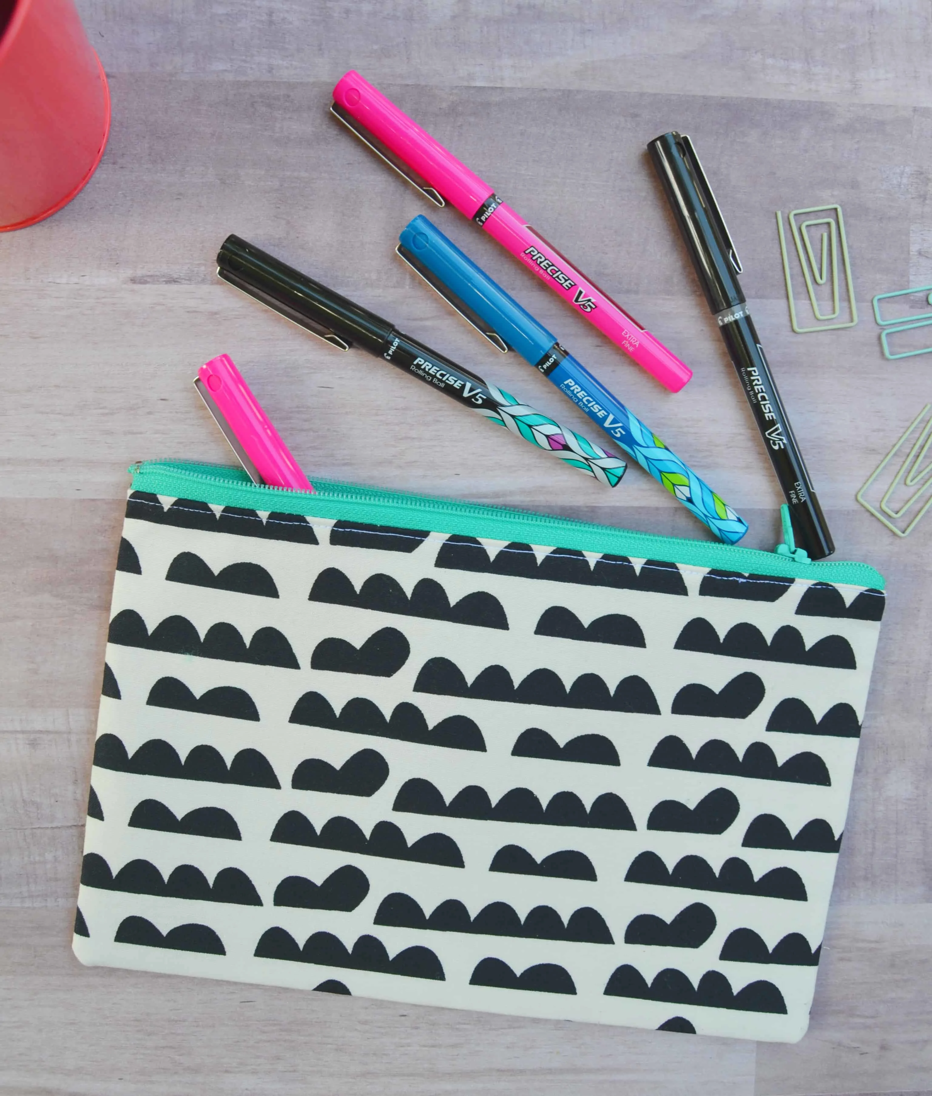 pens and pouch