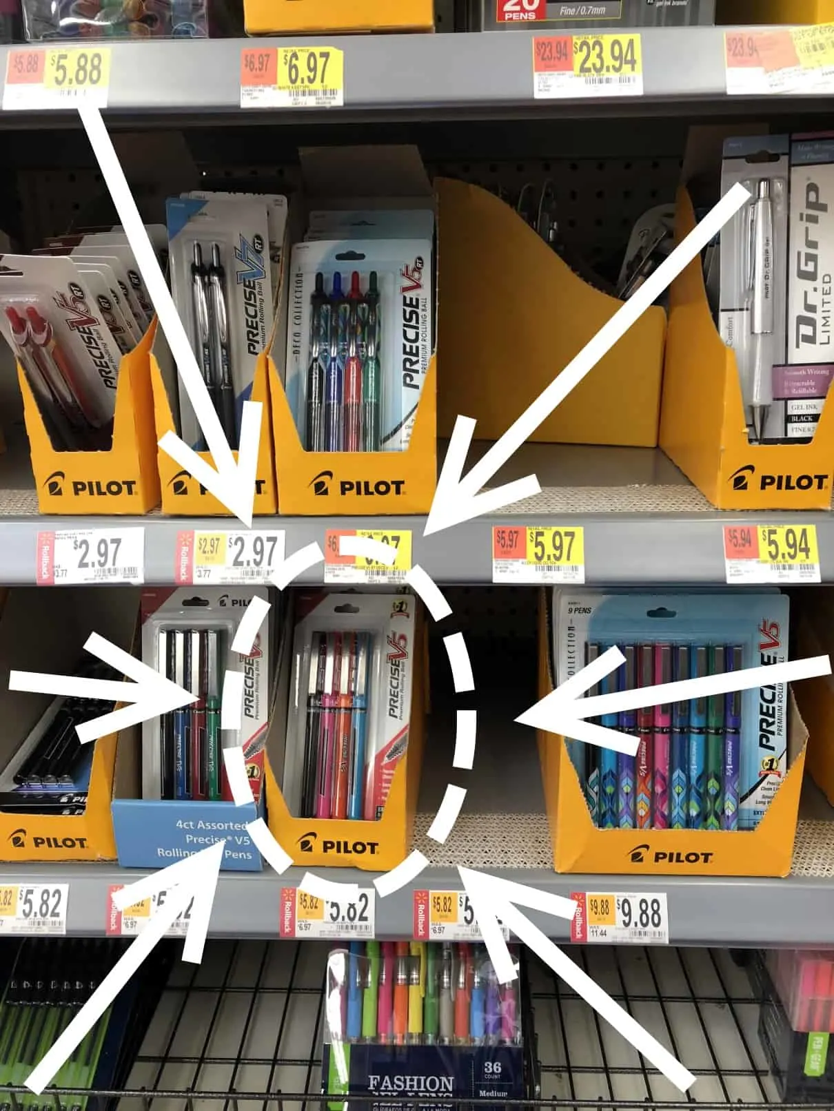 closeup of pens