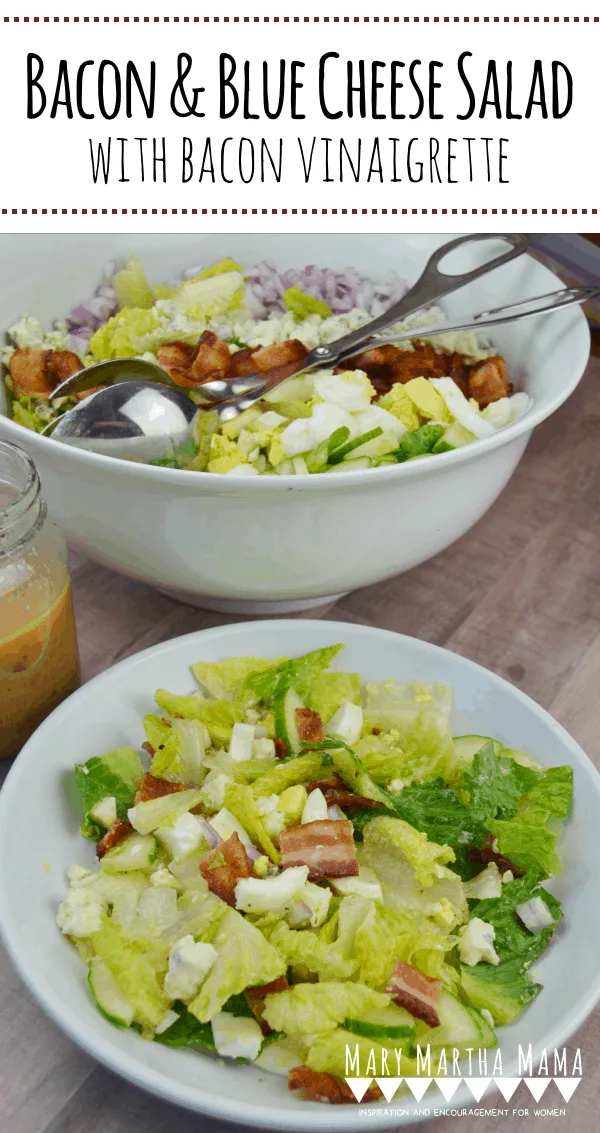 bacon and blue cheese salad