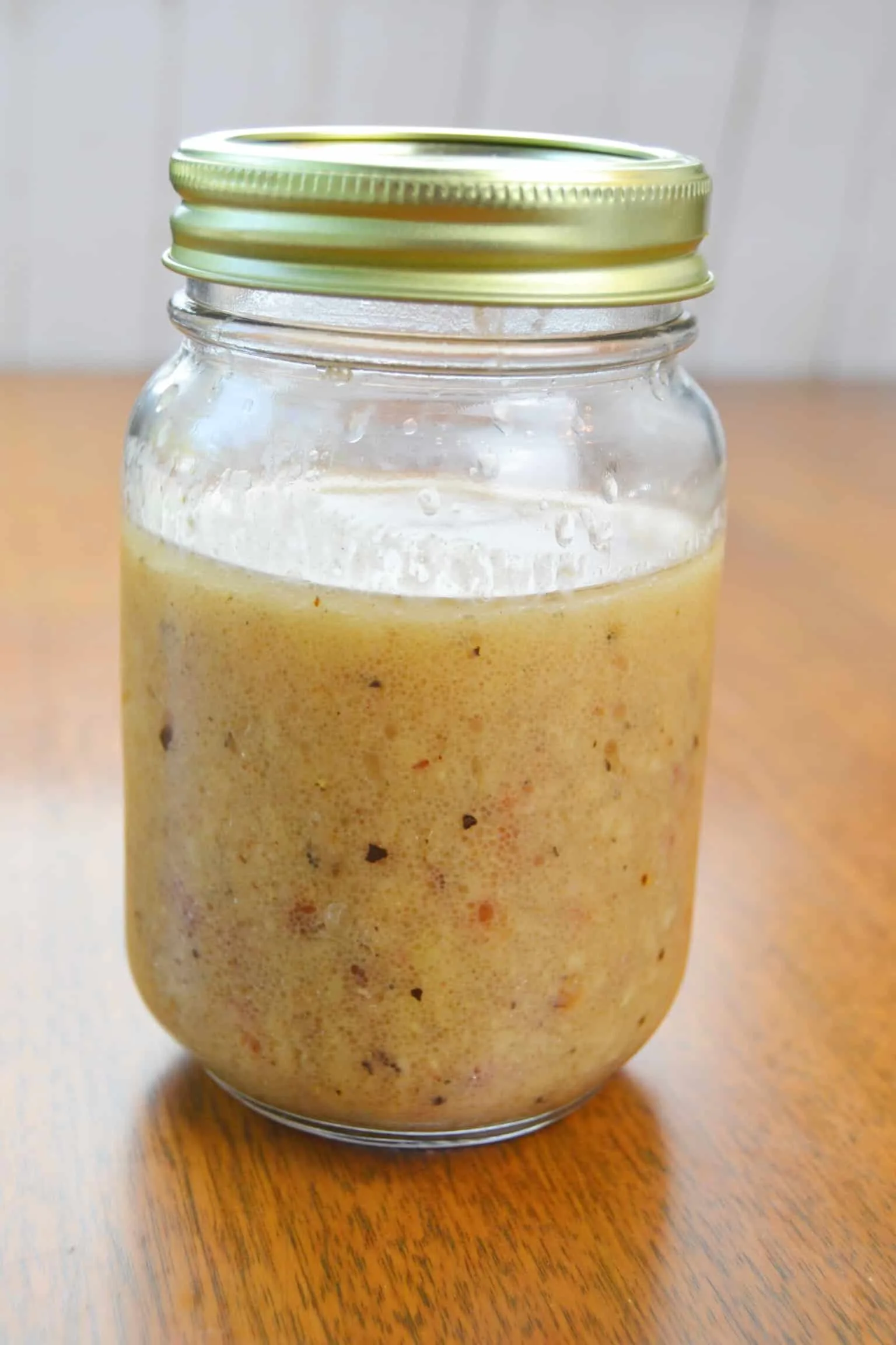 dressing in a jar