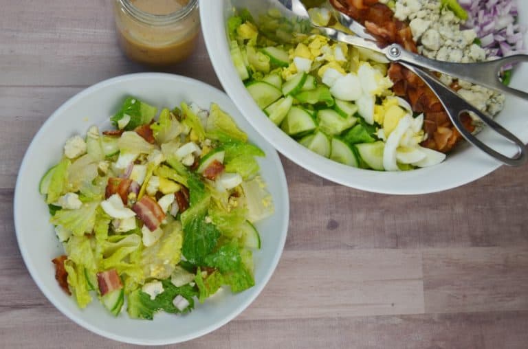 Bacon and Blue Cheese Salad & Bacon Vinaigrette
