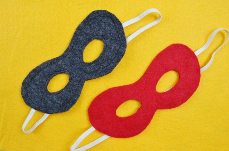 Free Super Hero Mask Template and Easy Tutorial