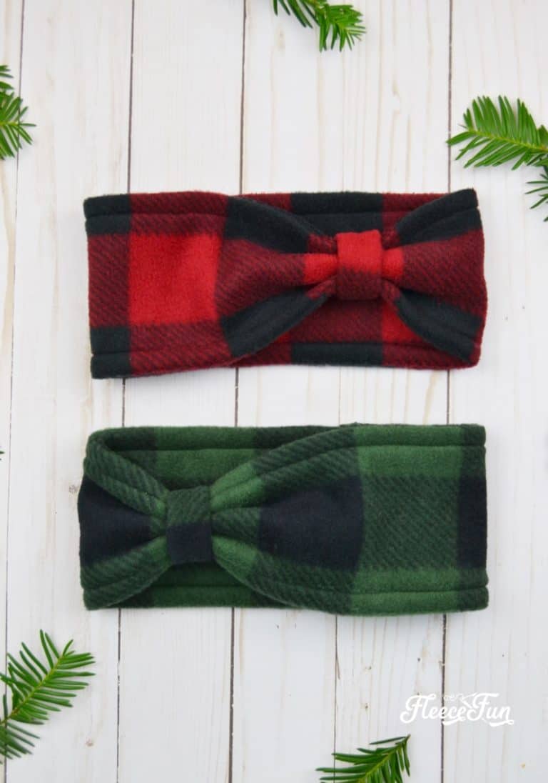 bow style fleece ear warmer