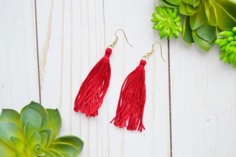 How to Make Tassel Earrings in 4 Easy Steps
