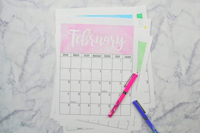Printable 2019 Calendars to Get You Organized this Year