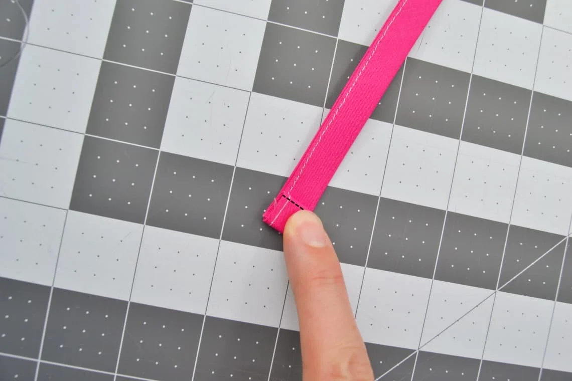 sewing the tab