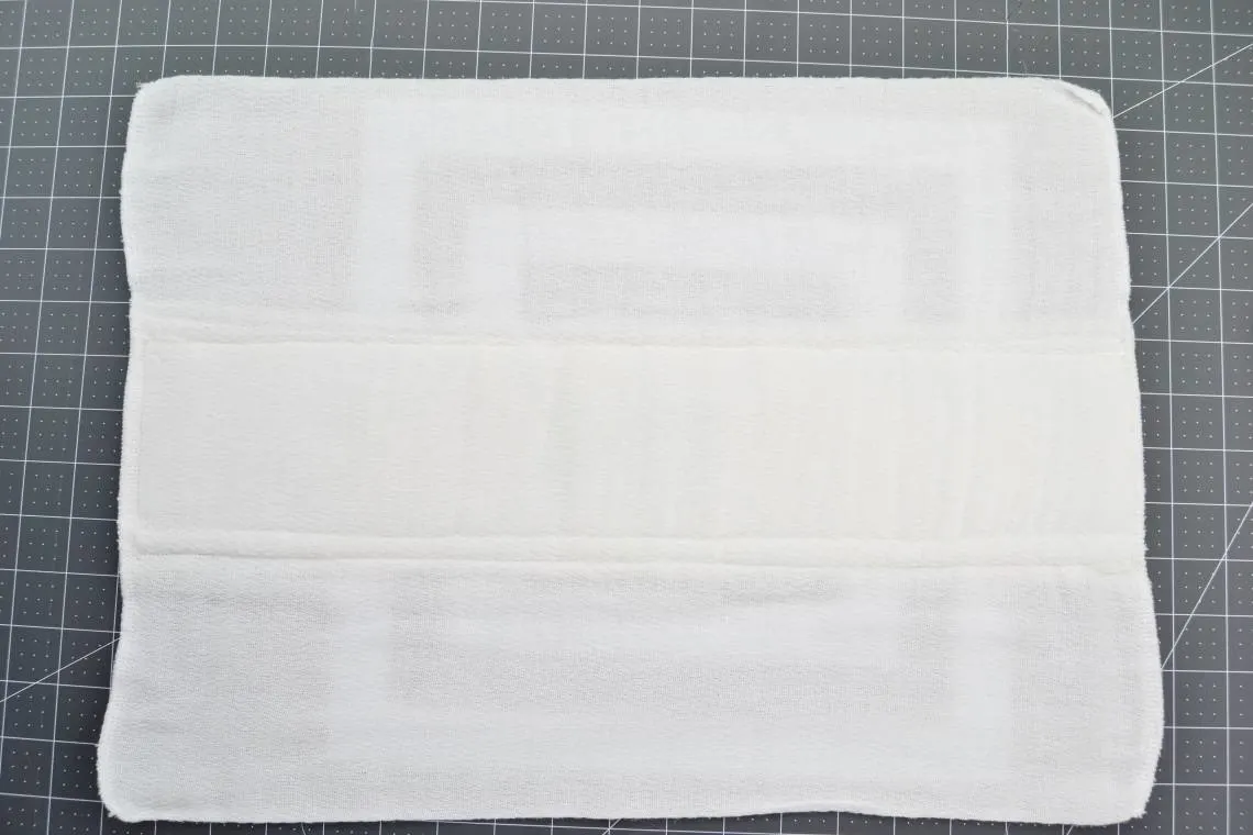 the back of the cloth diaper