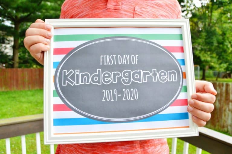 Printable First Day of School Signs 2019