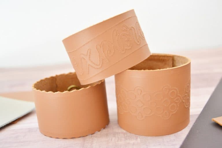 DIY Leather Cuff Bracelets with Your Cricut Maker Mary Martha Mama