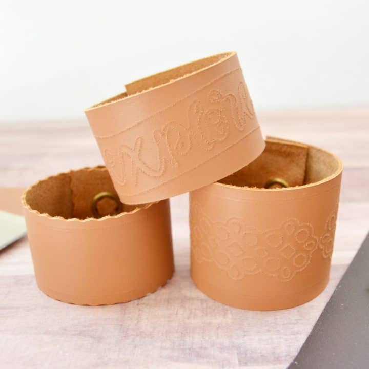 DIY Leather Cuff Bracelets with Your Cricut Maker Mary Martha Mama