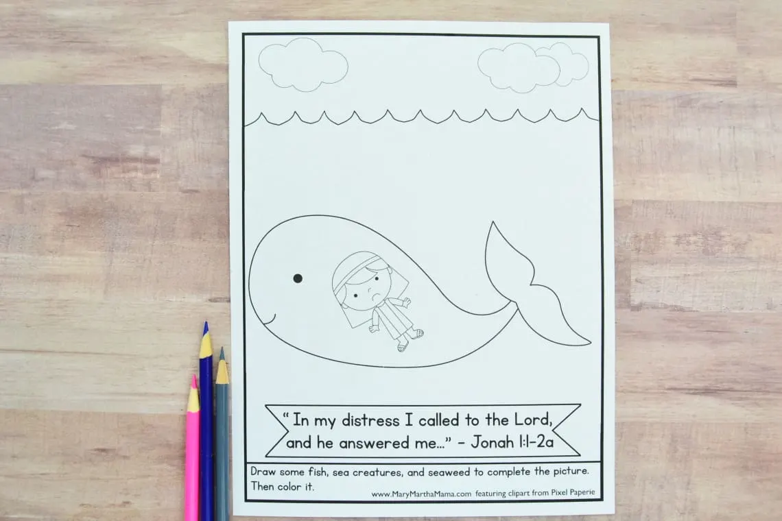 the coloring page before it has been colored sitting on a table