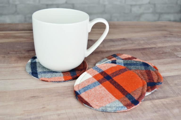 Scrapbuster: Flannel Coasters