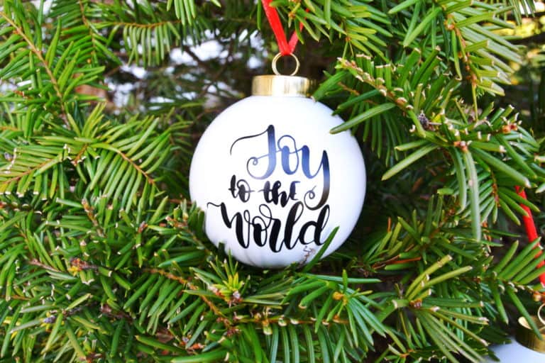 Making Christmas Ornaments with Cricut is Easy