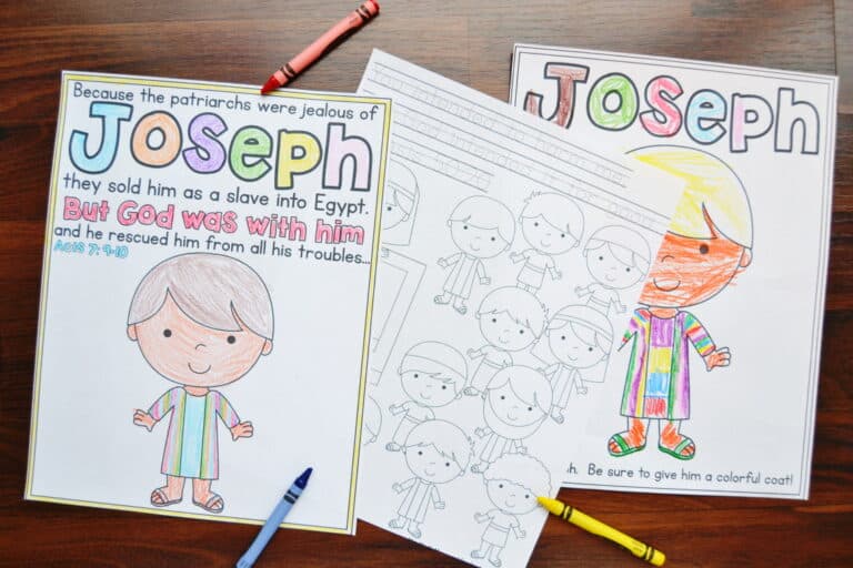 Joseph Coloring Pages (Free Printables!)
