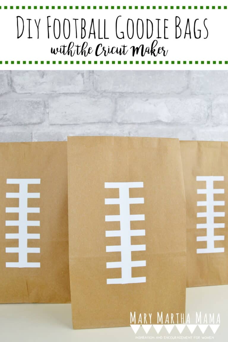 DIY Football Goodie Bags with Your Cricut Mary Martha Mama