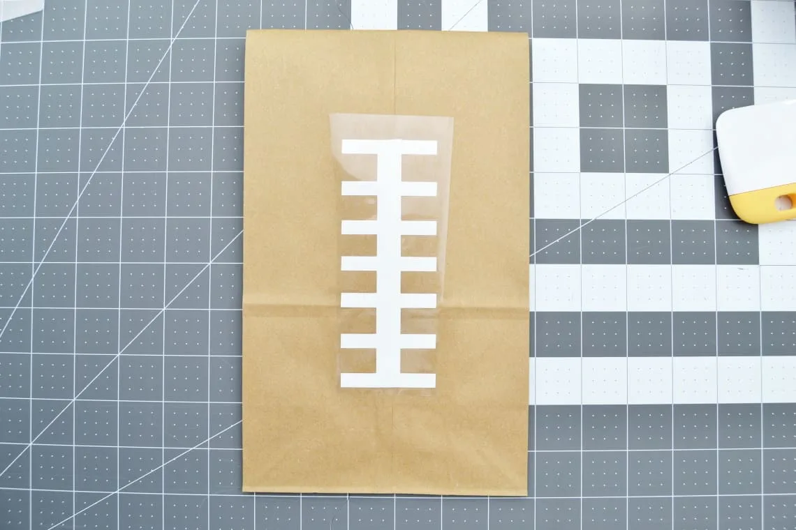 football vinyl on top