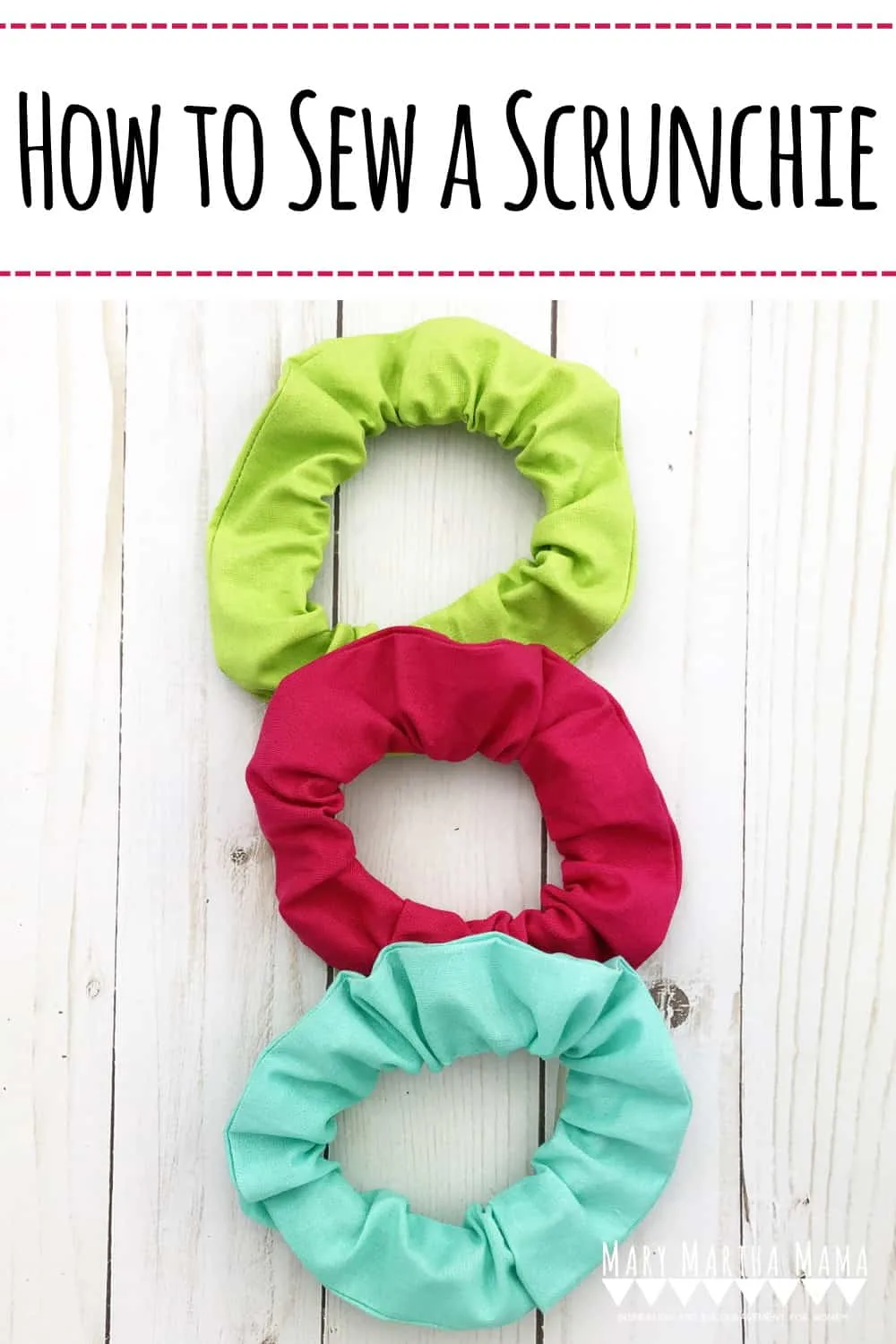 How to Sew a Scrunchie- You can easily sew a scrunchie from some long scraps of fabric and elastic following this tutorial.
