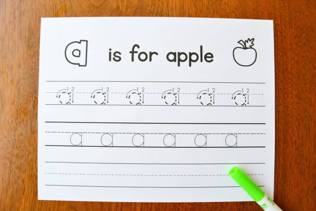 letter a tracing worksheets mary martha mama