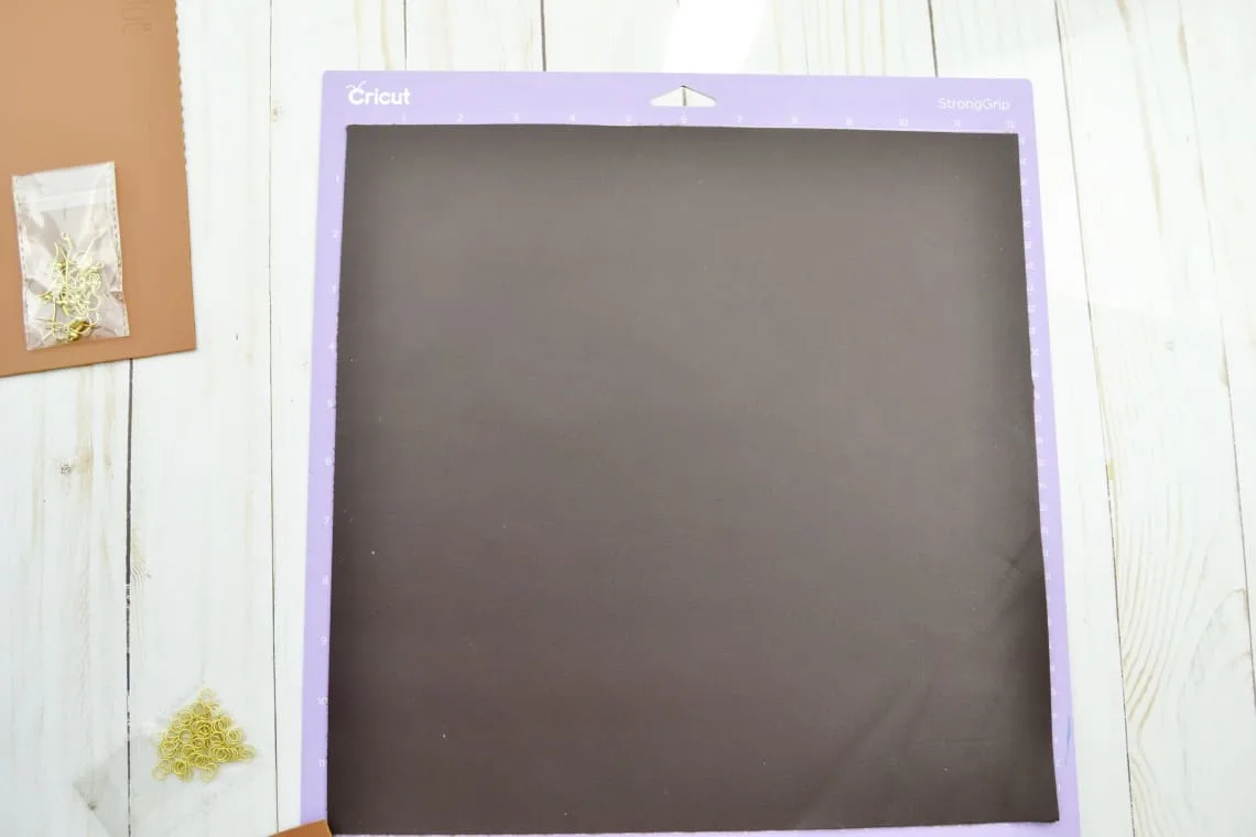 the leather on the mat