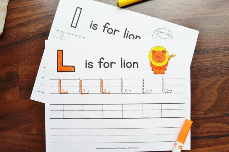 Letter L Tracing Worksheets