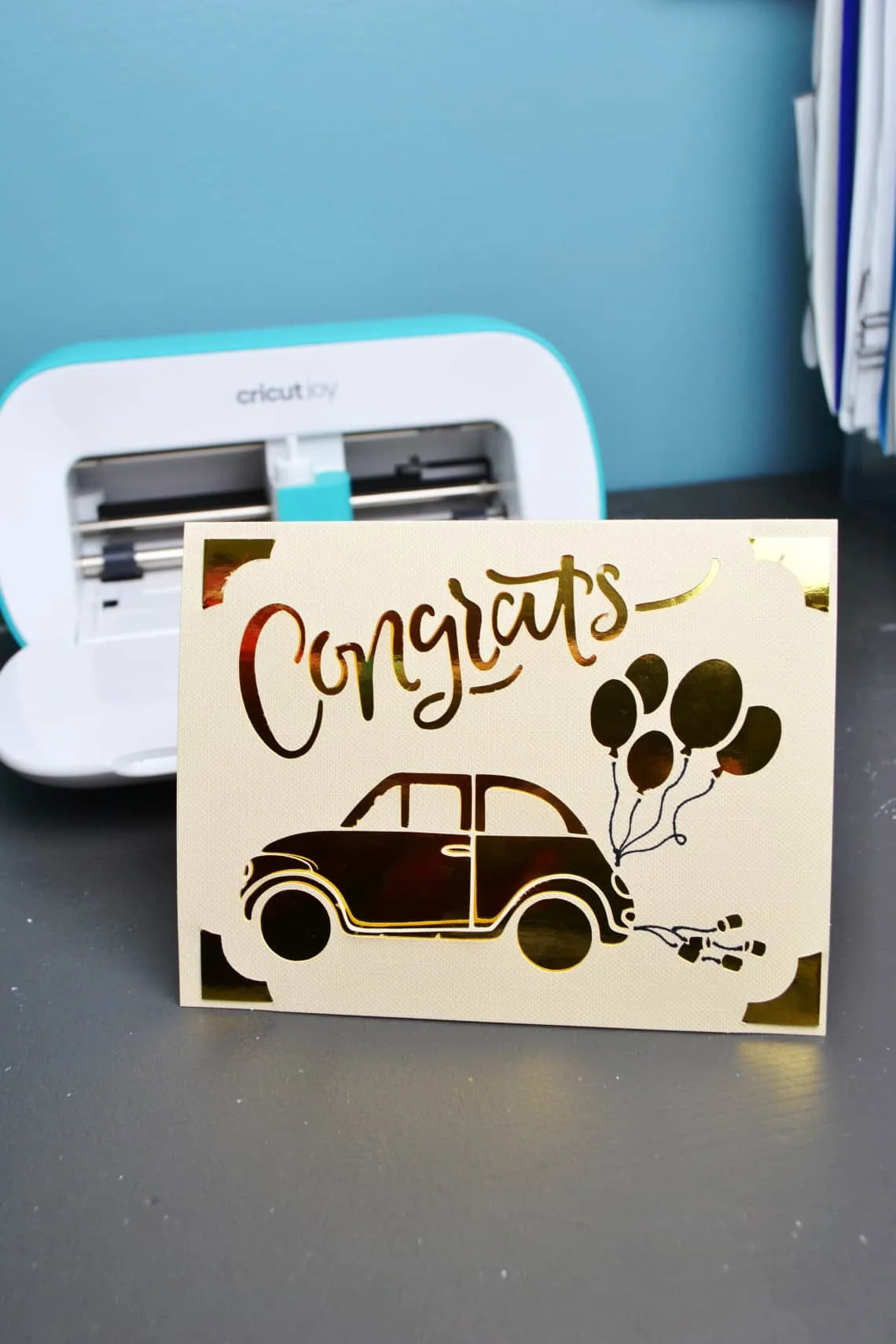 the finished card