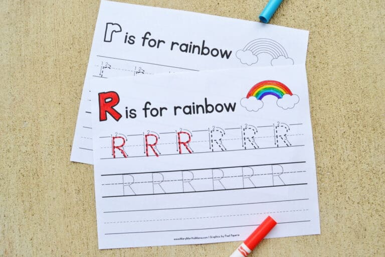 Letter R Tracing Worksheets
