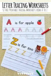 letter tracing worksheets