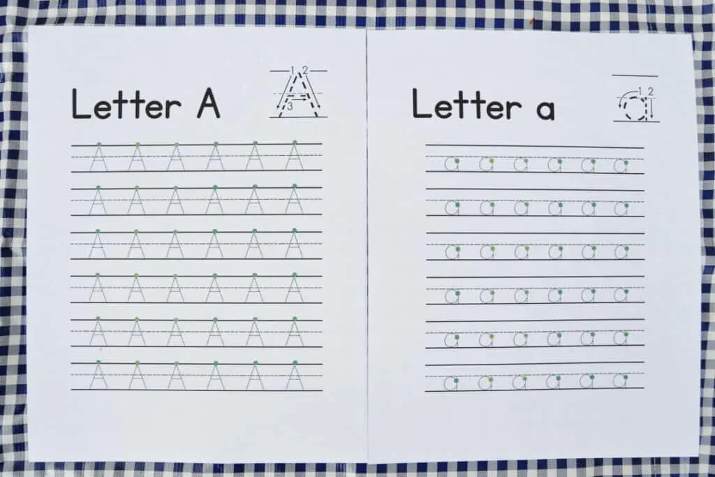 letter tracing worksheets free handwriting practice mary martha mama