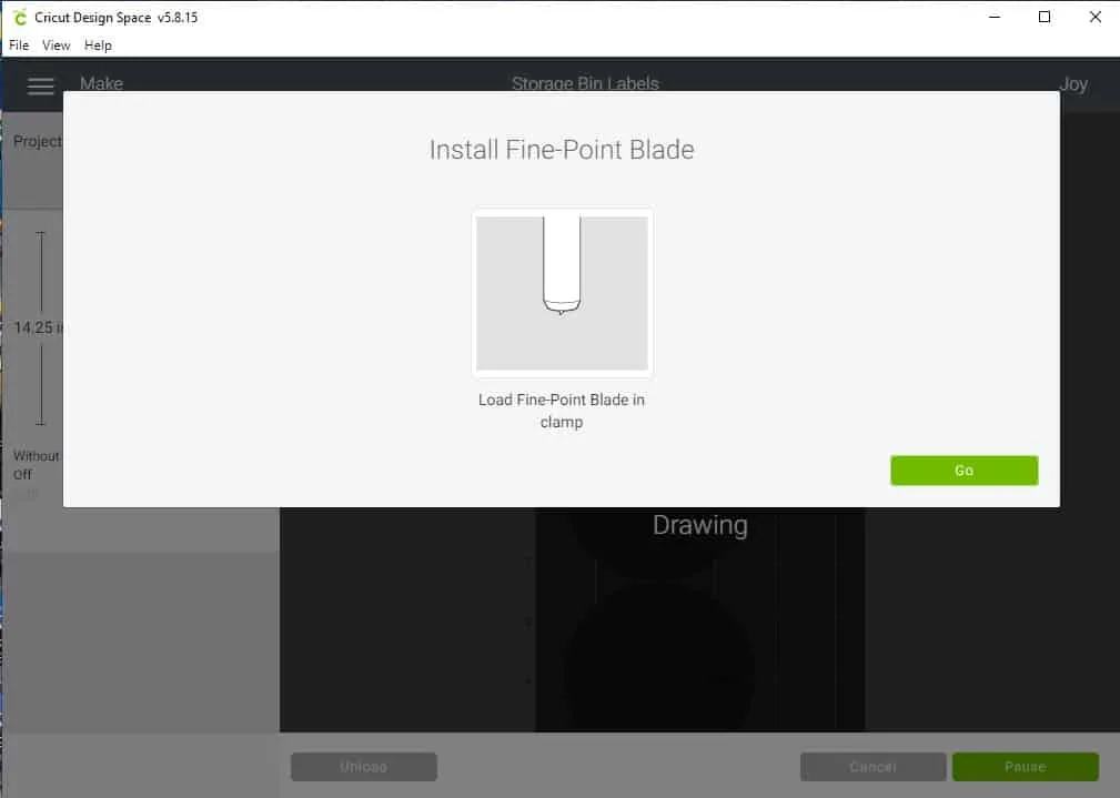 Design Space Screen Shot showing how to switch tools