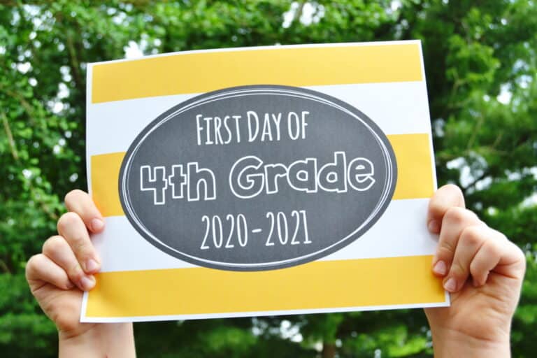Free Printable First Day of School Signs 2020