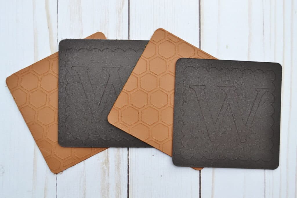 How to Make Leather Coasters with a Cricut Maker Mary Martha Mama