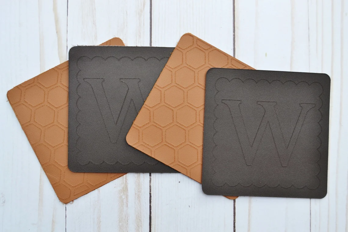 leather coasters