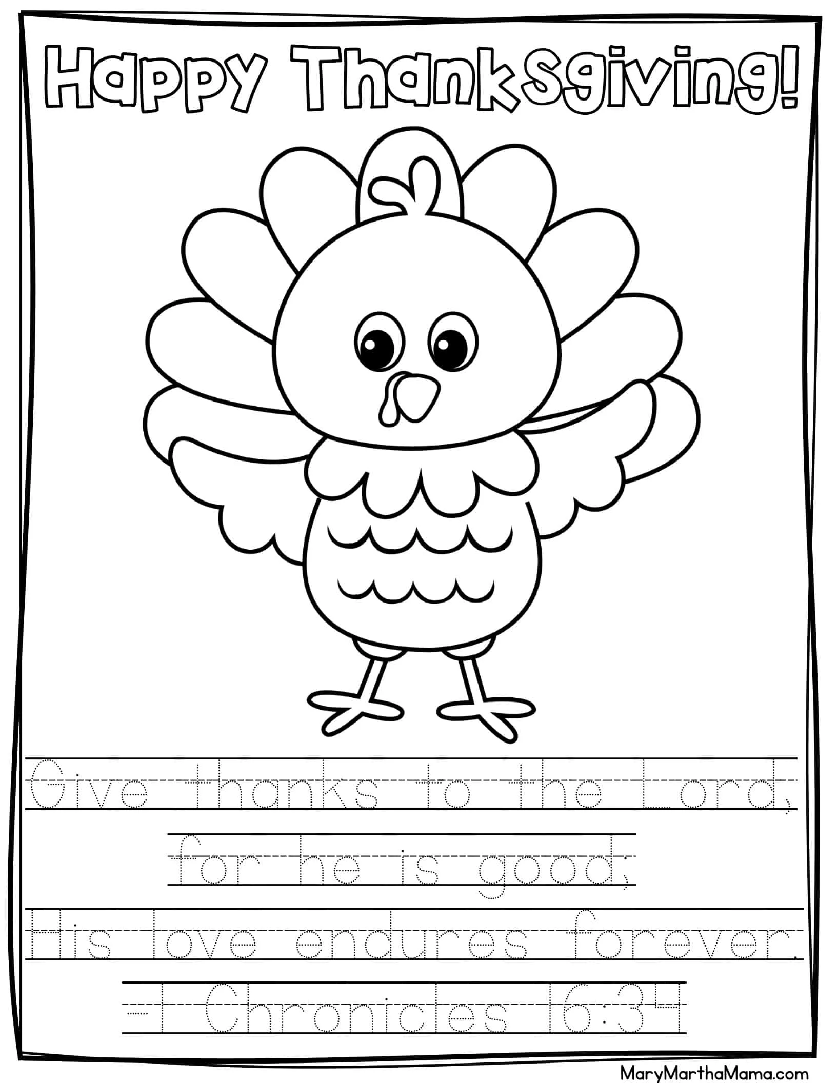 thanksgiving coloring