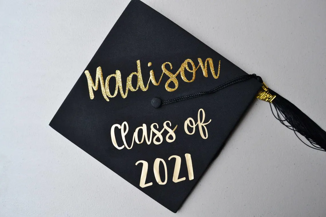 how to decorate a cap for graduation in design space the finished cap