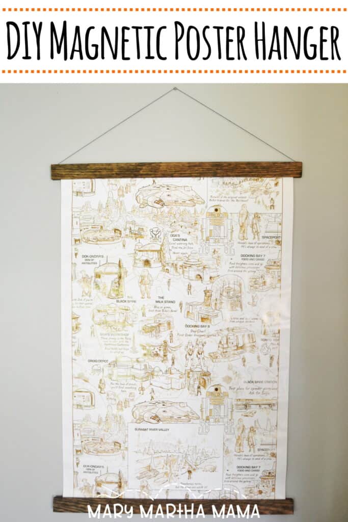 DIY Poster Hanger Mary Martha Mama