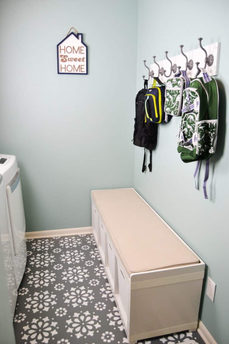 Modern Mud Room Makeover with the Cricut Maker
