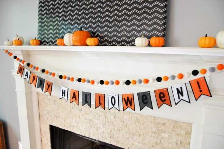 DIY Felt Ball Garland Tutorial
